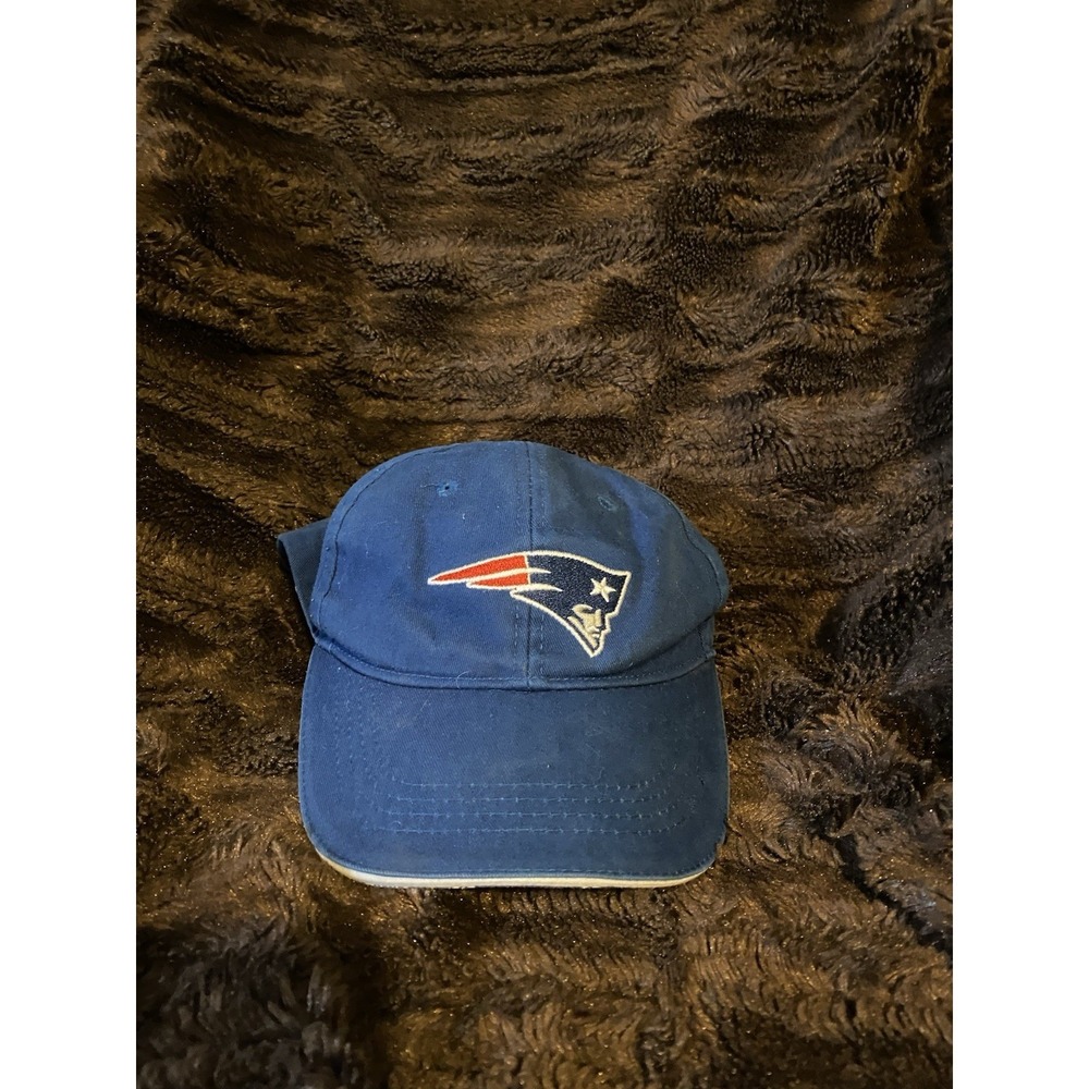 NFL Hat New England Patriots OSFM Blue Good Castrol Edge Promotional Underbrim